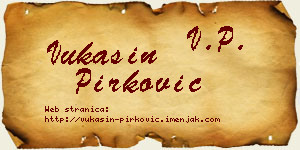 Vukašin Pirković vizit kartica